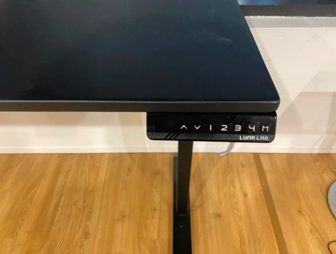 루나랩 모션데스크 블랙 1500mm